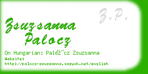 zsuzsanna palocz business card